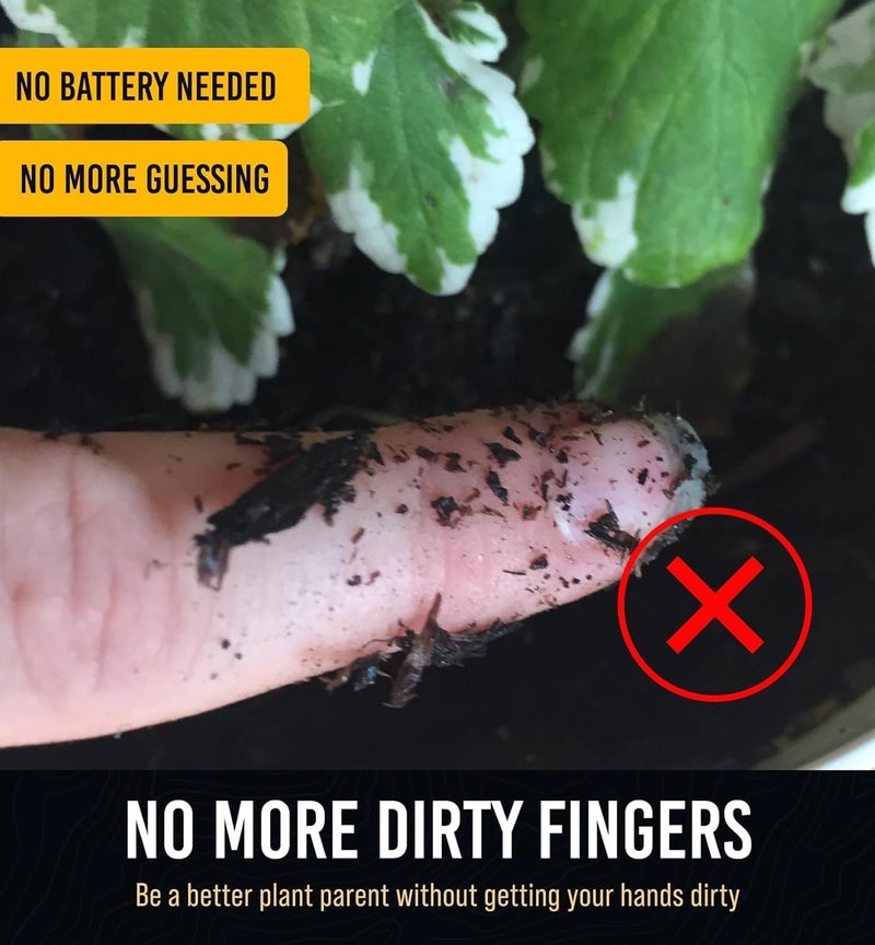 Craft911 GROWIT Soil Water Monitor for Plants - Soil Moisture Meter | Hydrometer for Plants | Plant Moisture Meter Houseplants | Water Tester for Plants | Farming Indoor and Outdoor Plants- Hunter Green - Image 3